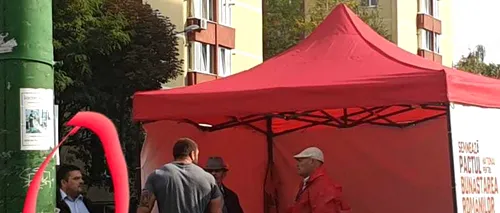 O filială PSD va depune plângere la poliție pentru vandalizarea unor corturi de strângere de semnături