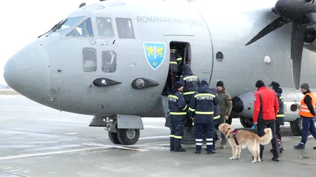 AJUTOR masiv trimis Turciei: trei aeronave ale Forțelor Aeriene Române au decolat spre zonele afectate
