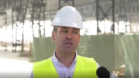 Robert Negoiță, despre lucrările la Hala Laminor: Suntem la 95% cu stadiul lucrărilor / Hala va găzdui cel mai mare centru comercial cu produse de construcții din țară
