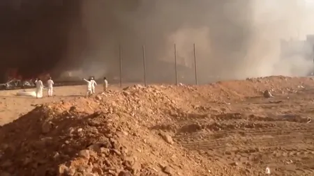 VIDEO - Un camion-cisternă a EXPLODAT la Riyadh. Bilanțul a ajuns la 22 de morți și 111 răniți