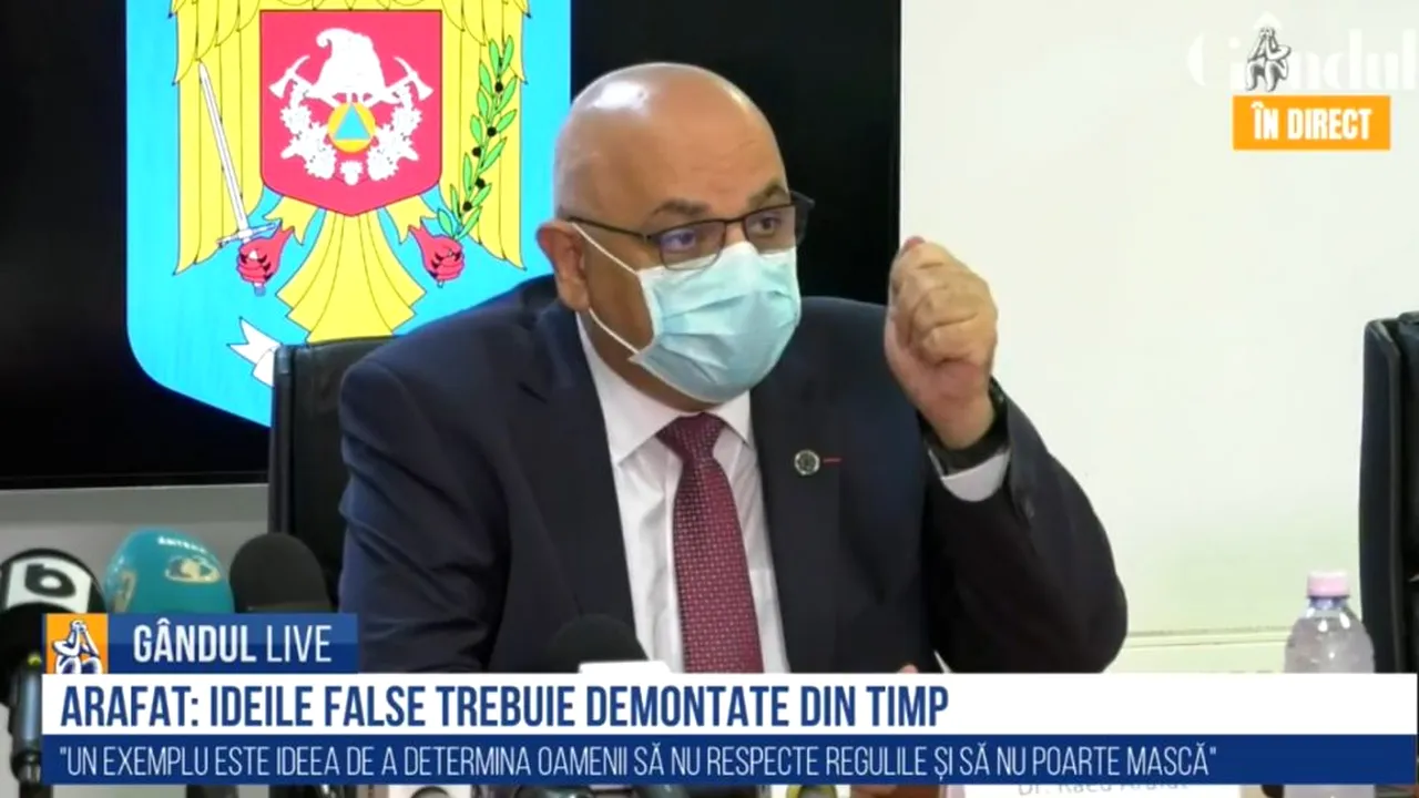 ATACURI. Autoritățile, ajutate de voluntari în lupta cu dezinformarea. Raed Arafat: Orice informație falsă poate să ducă la punerea în pericol a vieții altora. / Dacă nu se respectă regulile, e posibil să ne trezim cu o situație mult mai gravă decât cea prin care am trecut