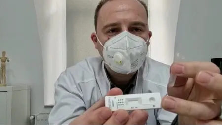 VIDEO | Cum să faci corect testul rapid pentru COVID ca să nu dea rezultat fals negativ. Demonstrația unui medic infecționist