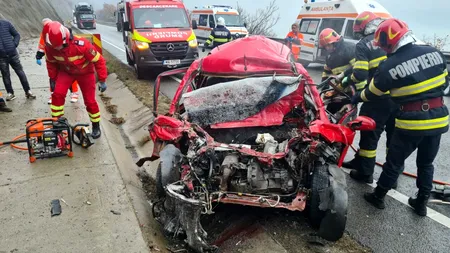 VIDEO | Accident groaznic în Mehedinți, cu doi morți, după o coliziune frontală