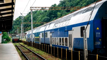 Circulația trenurilor, afectată de vremea severă. Probleme pe mai multe magistrale feroviare din cauza copacilor prăbușiți după furtuni | GALERIE FOTO