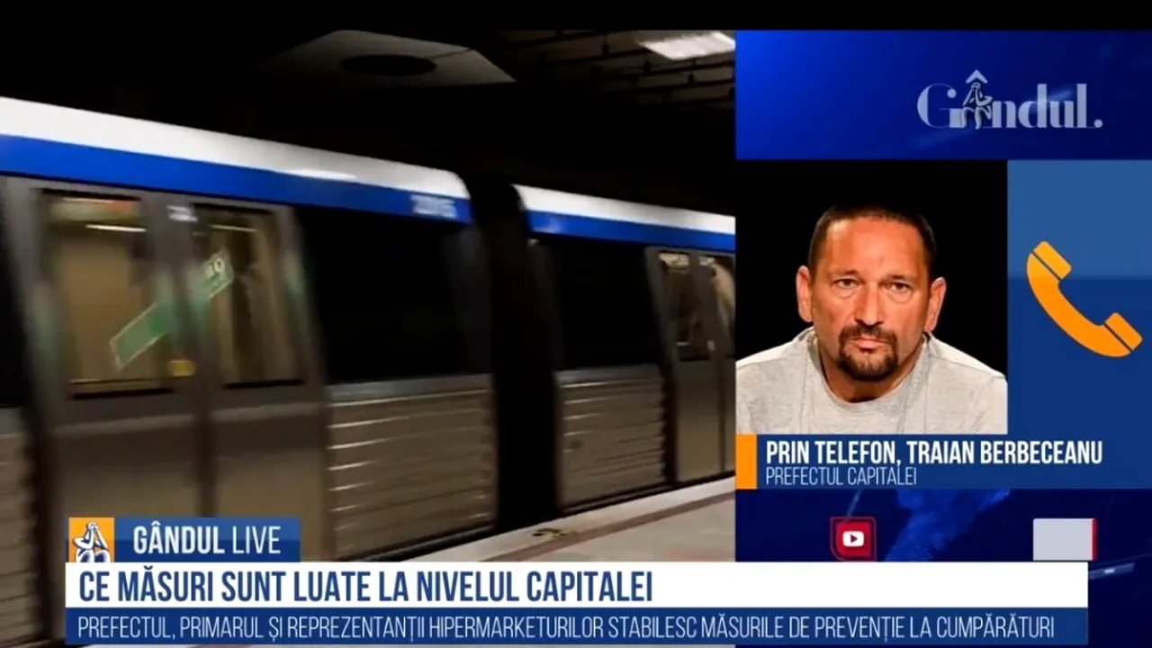 GÂNDUL LIVE. Traian Berbeceanu: „Nu avem în vedere introducerea de noi restricții în acest moment/ Mall-urile și supermaketurile din București vor limita accesul clienților”