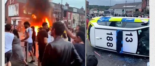 Cine este <i class='ep-highlight'>ROMÂNUL</i> arestat pentru incendierea autobuzului în timpul revoltelor din Leeds