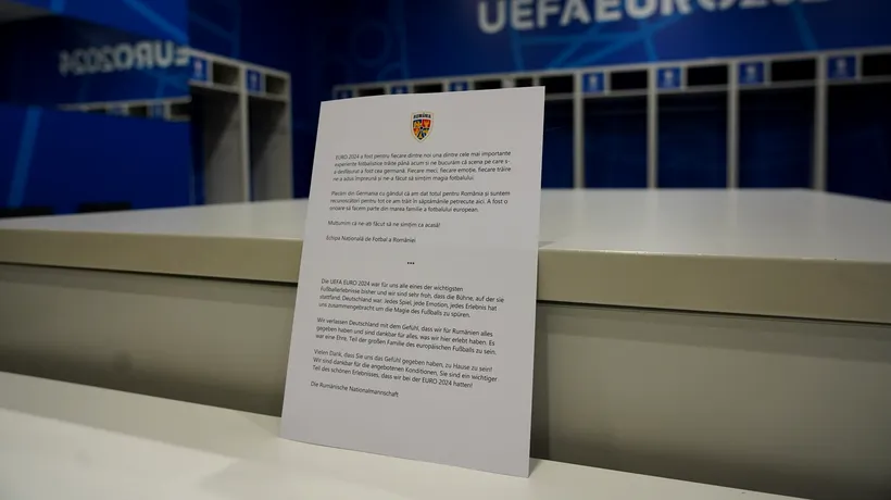 Reacția UEFA, despre scrisoarea lăsată de Naționala României în vestiarul de la Munchen: „Oaspeții perfecți”