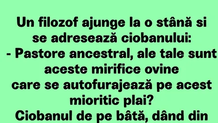 BANCUL ZILEI | Filosoful și „pastorul ancestral”