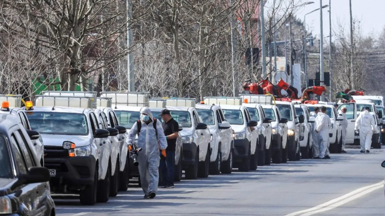 CORONAVIRUS. Primăria Sectorului 4 continuă și în weekend campania de dezinfecție a scărilor de bloc și zonelor publice