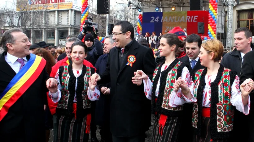 Ponta și Iohannis, în prima Horă a Unirii de la Iași