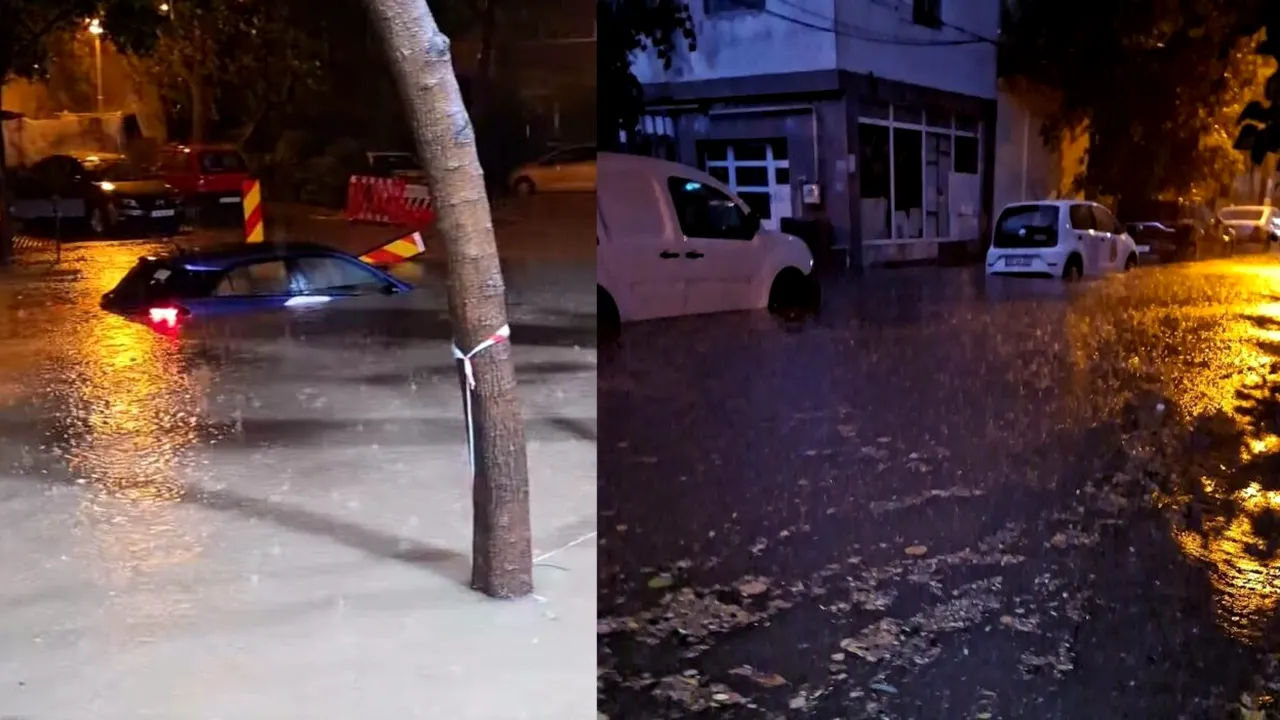 Furtuna a făcut prăpăd în Capitală. Peste 1.000 de intervenții ale pompierilor în ultimele 12 ore. Situație dramatică în Sectorul 1, pe Poligrafiei