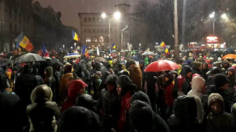 Protestul din București, la final. Protestatarii încep să plece