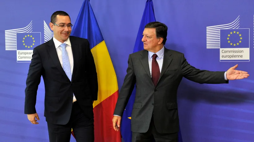 AVERTISMENTUL LUI BARROSO către PONTA, în problema absorbției fondurilor UE de către România