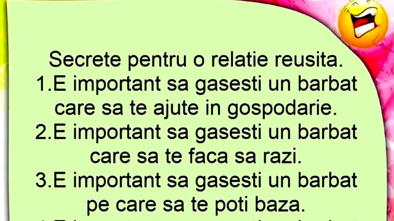 Bancul de joi | Cele 5 SECRETE pentru o relație reușită