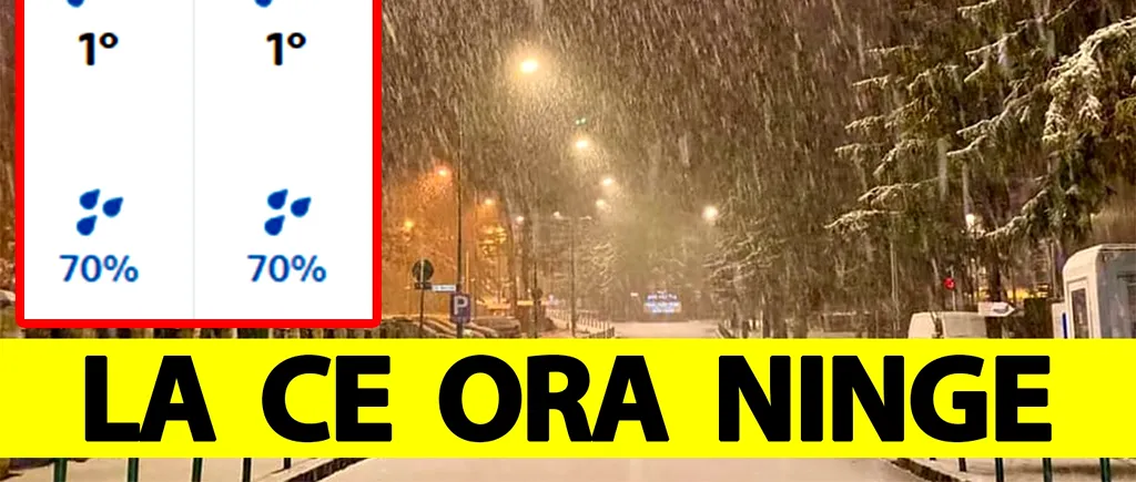 Prognoza BBC Weather | La ce ORĂ EXACTĂ va începe să ningă în București