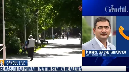 GÂNDUL LIVE. Dan Cristian Popescu, viceprimarul Sectorului 2: „Cei mai mulți cetățeni au respectat regulile de distanțare socială, chiar și după ce am redeschis parcurile””