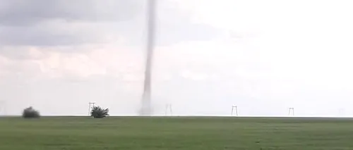 Tornadă filmată în Slobozia Nouă, județul Ialomița - VIDEO