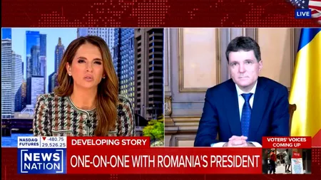 Nicușor Dan a făcut un maraton în presa americană. În a patra apariție în două zile, președintele vorbește despre atacurile din Marea Neagră: „Rusia încearcă să escaladeze războiul în alte țări europene”