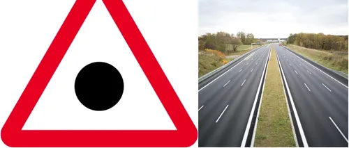 Puțini șoferi <i class='ep-highlight'>români</i> știu ce înseamnă indicatorul cu triunghi roșu și bulină neagră. Unde îl poți întâlni în trafic
