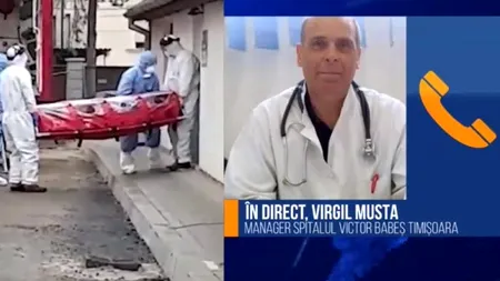 EXCLUSIV GÂNDUL LIVE. Virgil Musta, medic primar de boli infecțioase, despre pacienții vindecați la Timișoara: Nu facem nicio minune. Am adoptat o schemă folosită și în alte țări - VIDEO