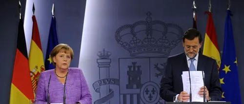 Merkel respinge apelul lui Rajoy ca națiunile puternice din zona euro să susțină economia regiunii
