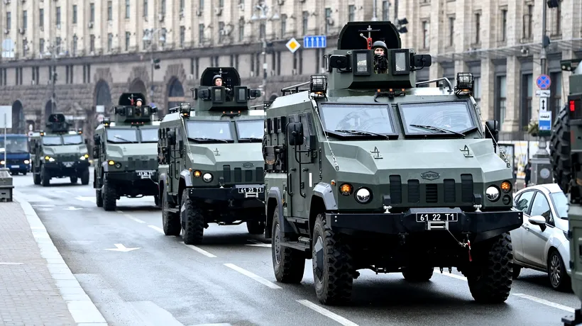 Imagini din satelit: Convoiul militar care staționa lângă Kiev s-a dispersat, trupele fiind așezate în poziție de tragere