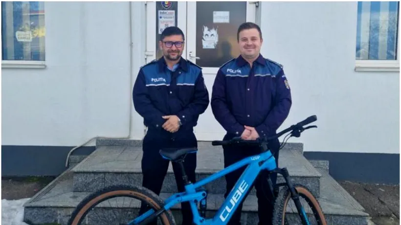 Bicicletă de mii de euro, furată de la un bărbat din Germania, găsită de polițiști în Vrancea: ”Mulțumesc foarte mult! Este incredibil!