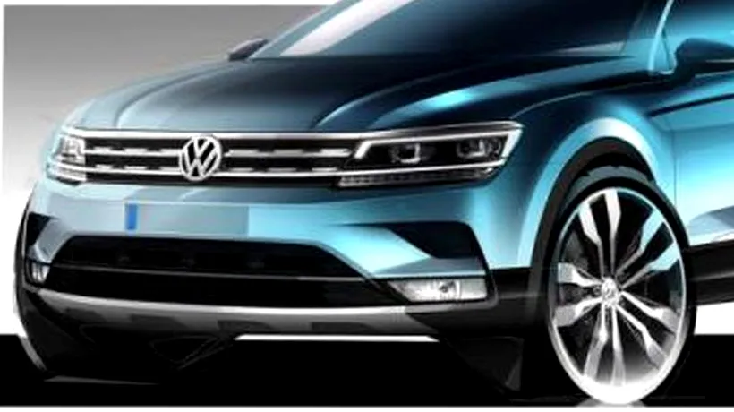 Volkswagen a prezentat primele schițe cu noul TIGUAN
