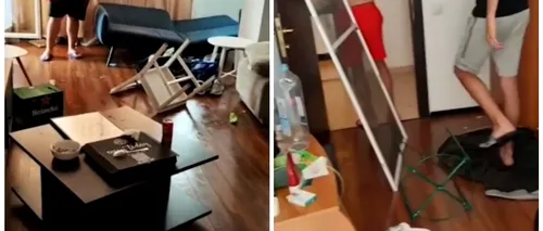 VIDEO | Apartament din Mamaia Nord, devastat de un grup de tineri petrecăreți. Imaginile dezastrului au ajuns pe rețelele de socializare