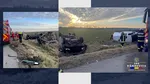 Accident în lanț pe A1. Șapte autovehicule au fost implicate, trei persoane au ajuns la spital