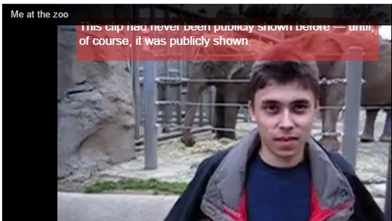 YouTube a împlinit zece ani. Care a fost primul clip încărcat pe platforma video