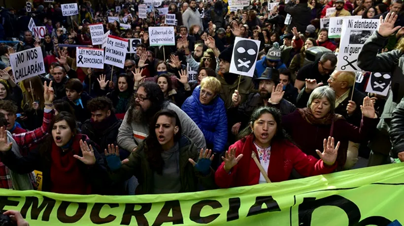 Manifestații în Spania împotriva unui proiect de lege privind ordinea publică  