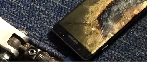 Avion evacuat după ce un telefon Samsung Galaxy Note 7 a explodat