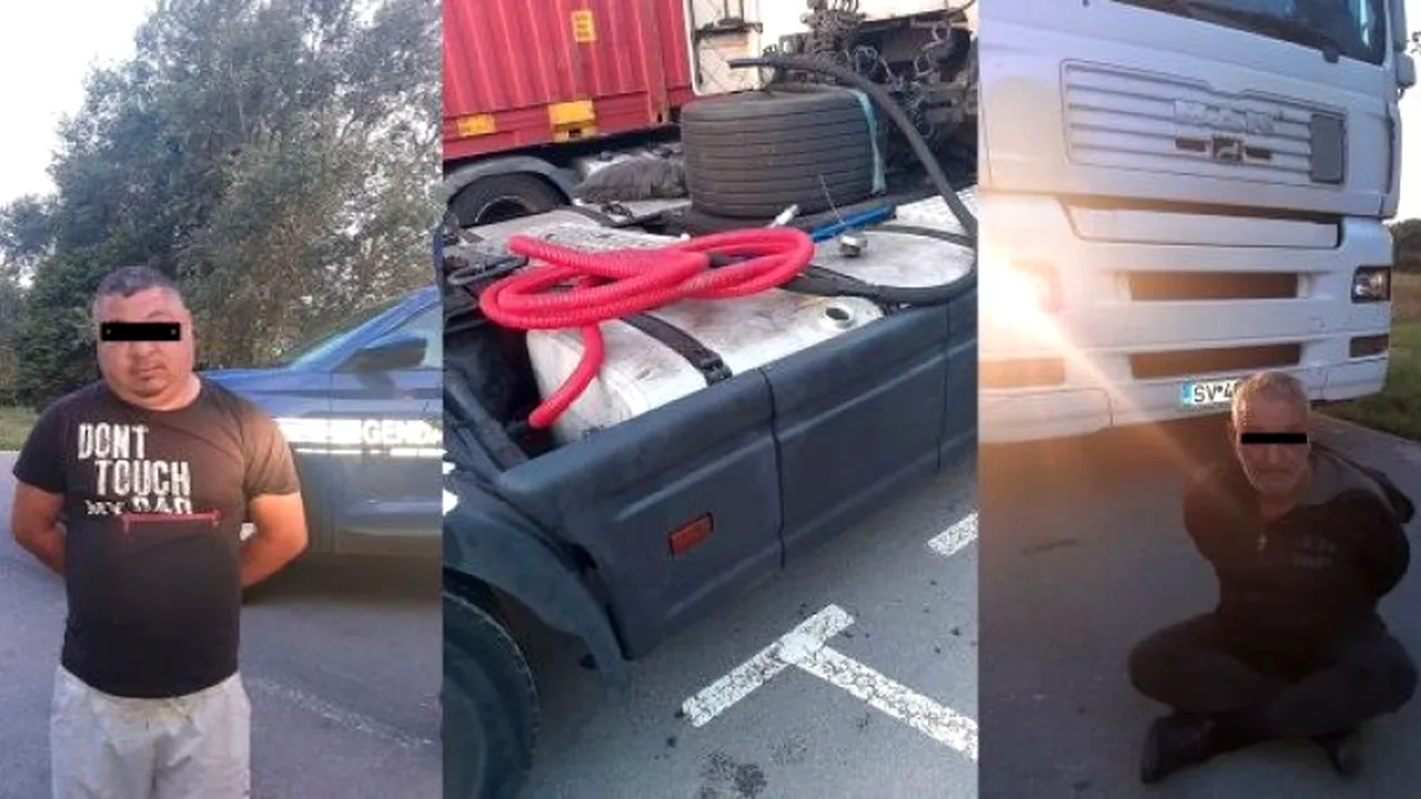 PEDEAPSĂ. Doi șoferi români de TIR, legați fedeleș într-o parcare din Franța, după ce au furat motorină
