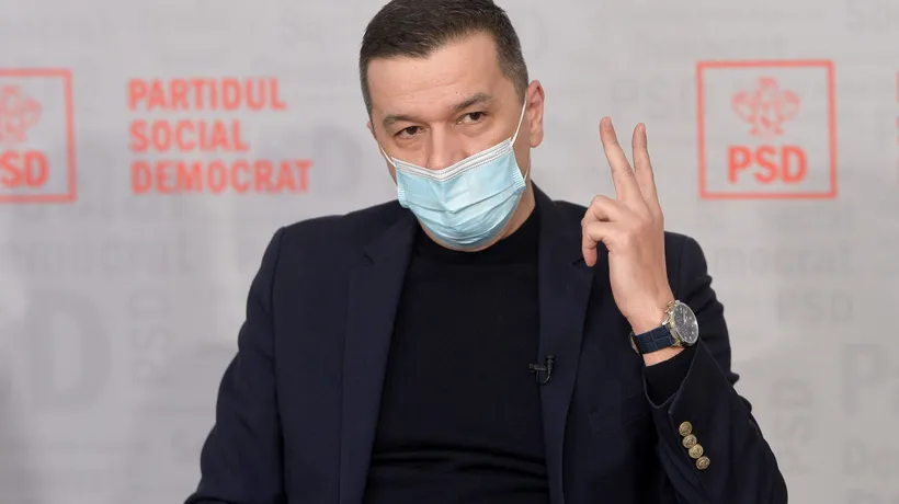 Sorin Grindeanu cere ca și parlamentarii infectați cu COVID-19 să poate vota moțiunea de cenzură