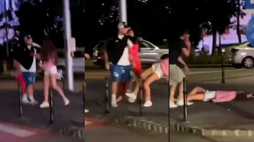 VIDEO | „Smardoi, chiloțar, Rambo de Brașov!” Tânără bătută până la leșin de un individ, chiar în fața primăriei, sub ochii trecătorilor