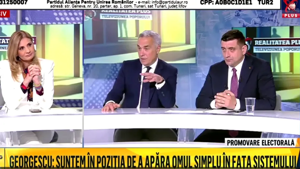 Călin Georgescu:”În spatele lui George Simion este partidul AUR și poporul român”