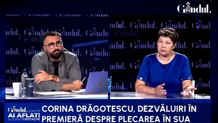 Marea diferență dintre democrația americană și cea din România. Corina Drăgotescu: Politicienii se uită către popor acolo
