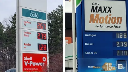 Cât costă 1 litru de MOTORINĂ în Bulgaria. Imagini realizate de un șofer român