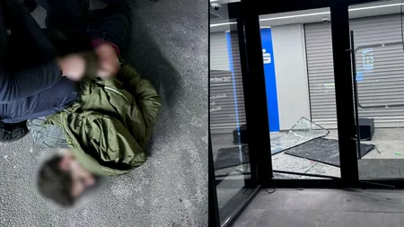 Un străin recalcitrant a făcut scandal într-o bancă din Sectorul 6 unde a spart geamuri și a distrus mai multe bunuri