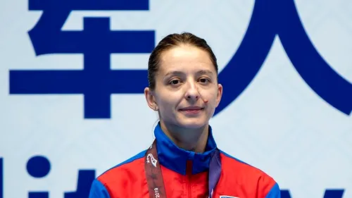Spadasina Ana Maria Popescu a câștigat medalia de argint la Mondialele Militare de la Wuhan - FOTO 