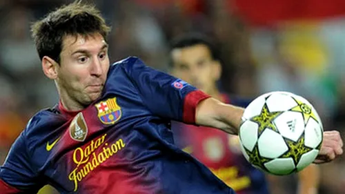 Messi, fără tricou în scop umanitar