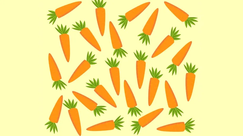Test de perspicacitate | Găsiți morcovul ciudat! Este diferit de toți ceilalți