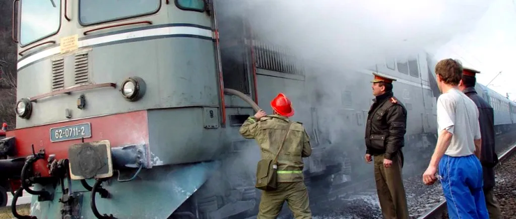 Un tren internațional care se îndrepta spre București a lovit un tir încărcat cu zahăr