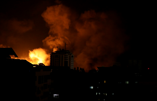 Bombardament israelian în Fâșia Gaza. Sursa Foto: Profimedia 