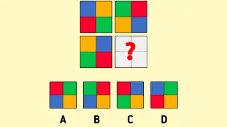 Test IQ | Care pătrat este cel corect? Doar 1 din 100 de oameni răspund corect