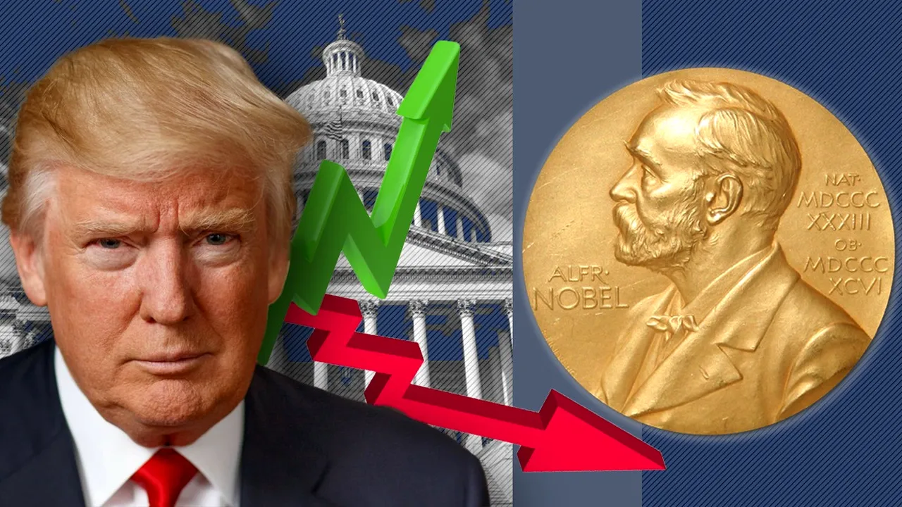 Cu ce șanse este cotat Donald Trump să câștige Premiul Nobel pentru Pace. Care este concurența