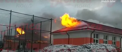 Incendiu la o școala generală din județul Vaslui. Clădirea nu avea autorizație de funcționare privind securitatea la incendiu