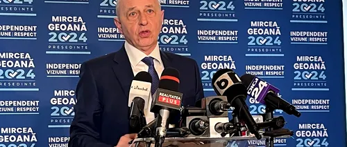 Mircea Geoană: Nu am vorbit cu Maia Sandu după ALEGERI, dar am discutat cu premierul Dorin Recean