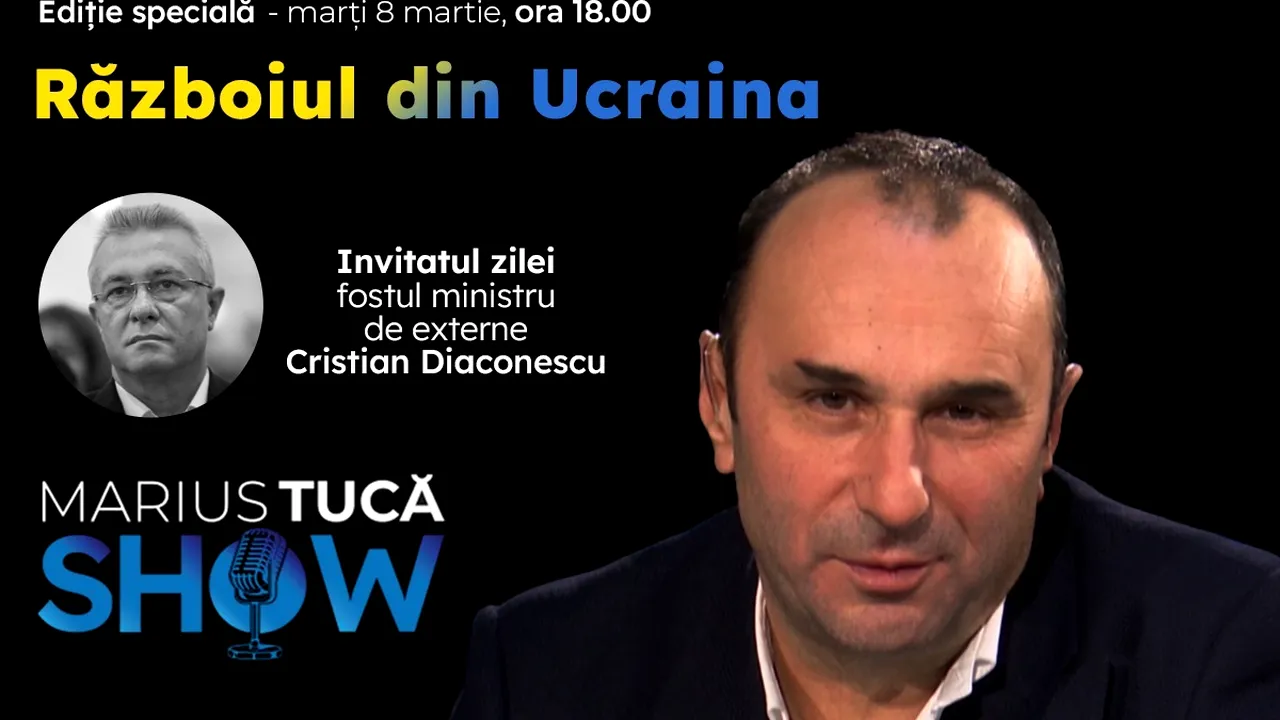 Marius Tucă Show – ediție specială „Războiul din Ucraina” pe gandul.ro